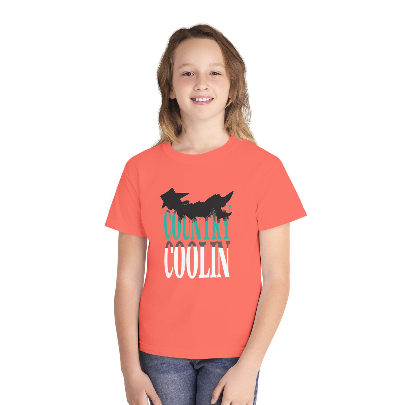 Youth Country Cool Tee - Trendy Graphic Shirt for Youngsters, Perfect for Casual Wear, Gifts, Birthdays, and Festivals