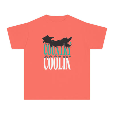 Youth Country Cool Tee - Trendy Graphic Shirt for Youngsters, Perfect for Casual Wear, Gifts, Birthdays, and Festivals