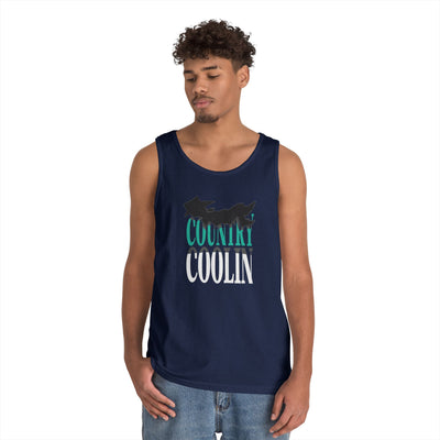 Country Cool Unisex Heavy Cotton Tank Top, Summer Apparel, Festival Wear, Gift for Outdoor Lovers, Casual Style