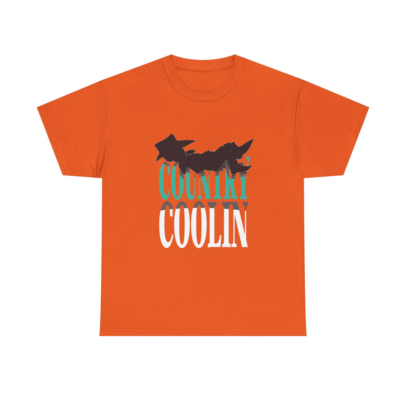 Country Vibes Unisex Heavy Cotton Tee - Casual Outfit, Festival Wear, Gift for Friends, Graphic T-Shirt, Trendy Apparel