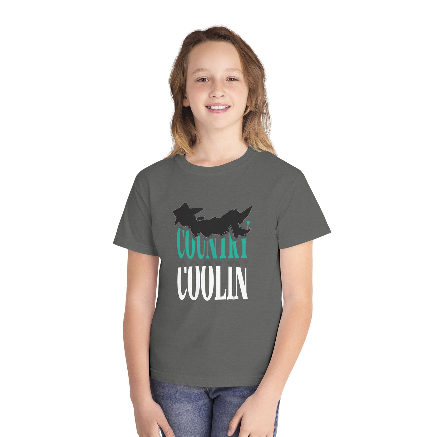 Youth Country Cool Tee - Trendy Graphic Shirt for Youngsters, Perfect for Casual Wear, Gifts, Birthdays, and Festivals