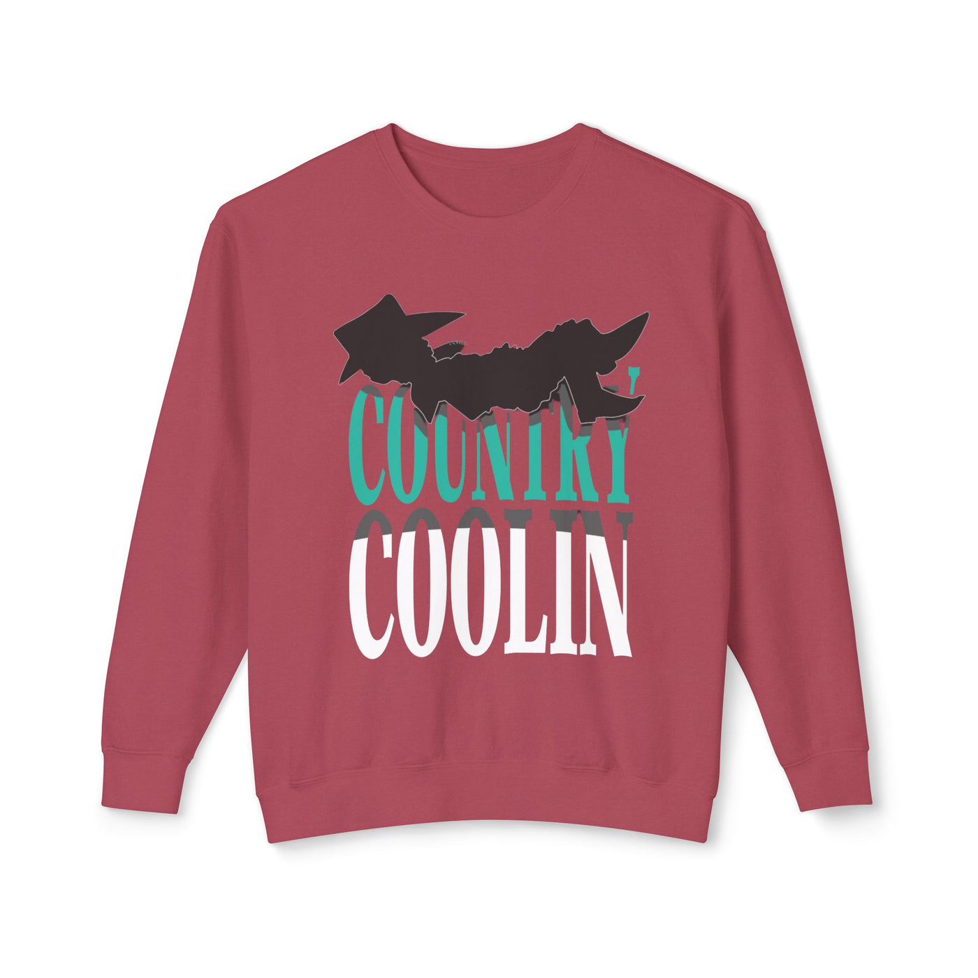 Country Coolin' Unisex Lightweight Crewneck Sweatshirt | Perfect for Music Lovers, Casual Outings, Spring/Fall Fashion, Gifts