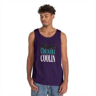 Country Cool Unisex Heavy Cotton Tank Top, Summer Apparel, Festival Wear, Gift for Outdoor Lovers, Casual Style