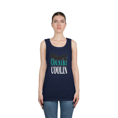 Country Cool Unisex Heavy Cotton Tank Top, Summer Apparel, Festival Wear, Gift for Outdoor Lovers, Casual Style