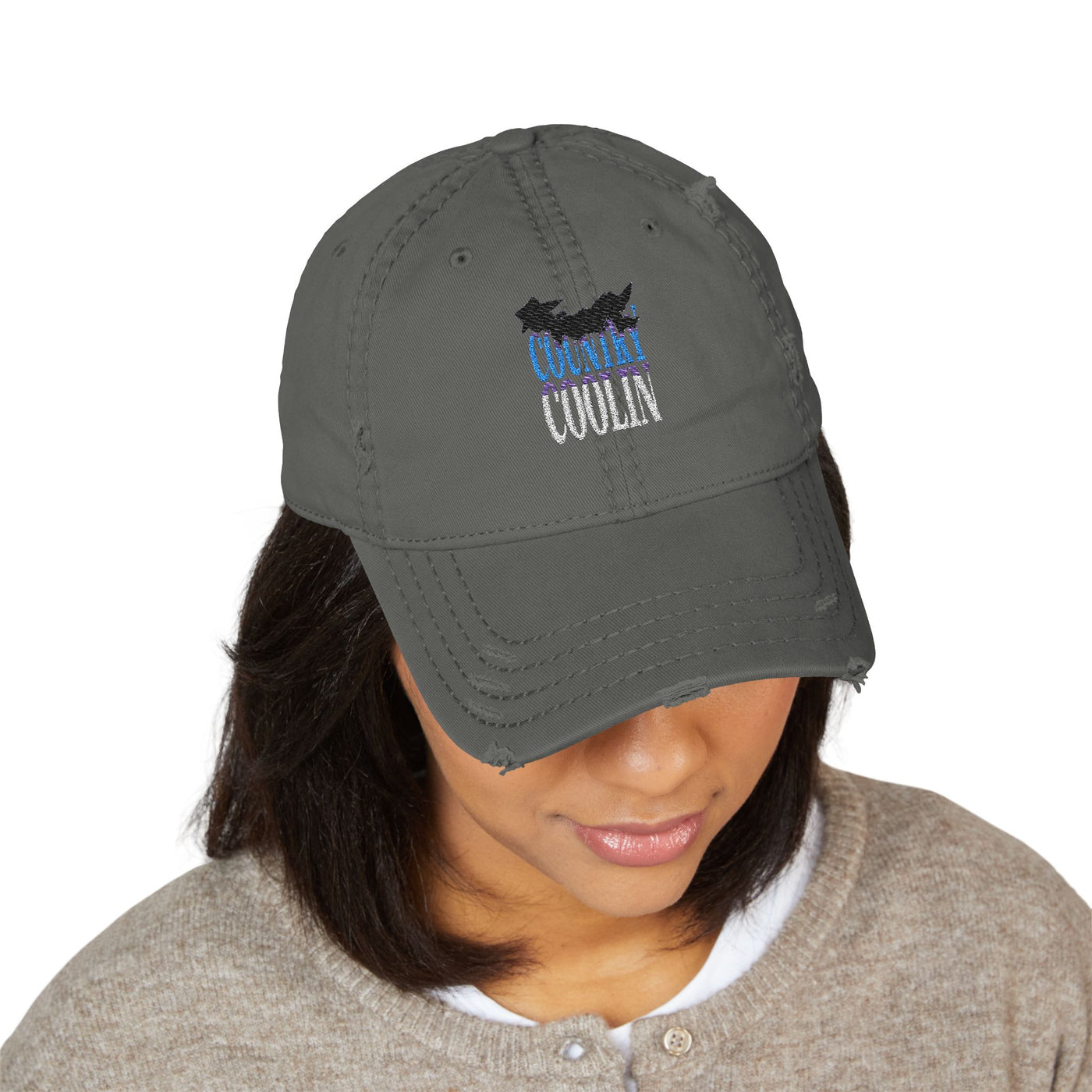 Distressed Dad Hat (Embroidery)