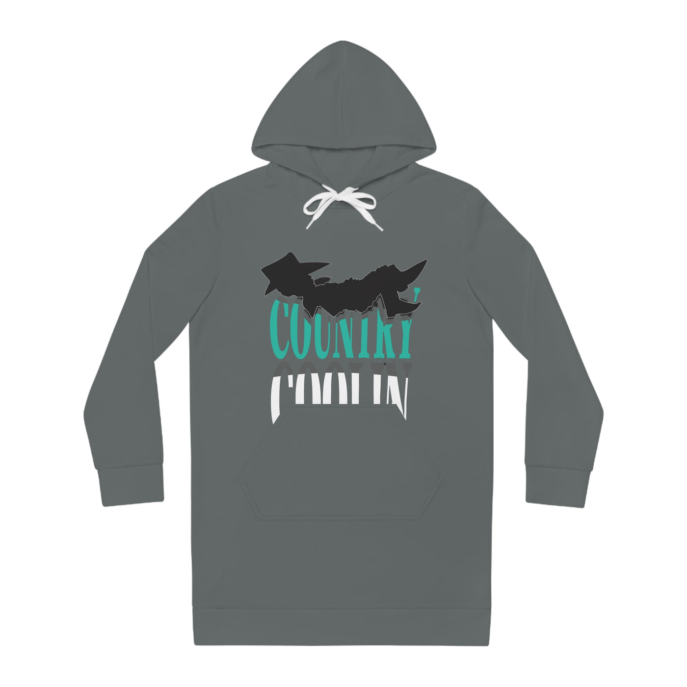 Country Vibe Women's Hoodie Dress, Casual Dress, Comfortable Hoodie, Cozy Loungewear, Perfect Gift for Her