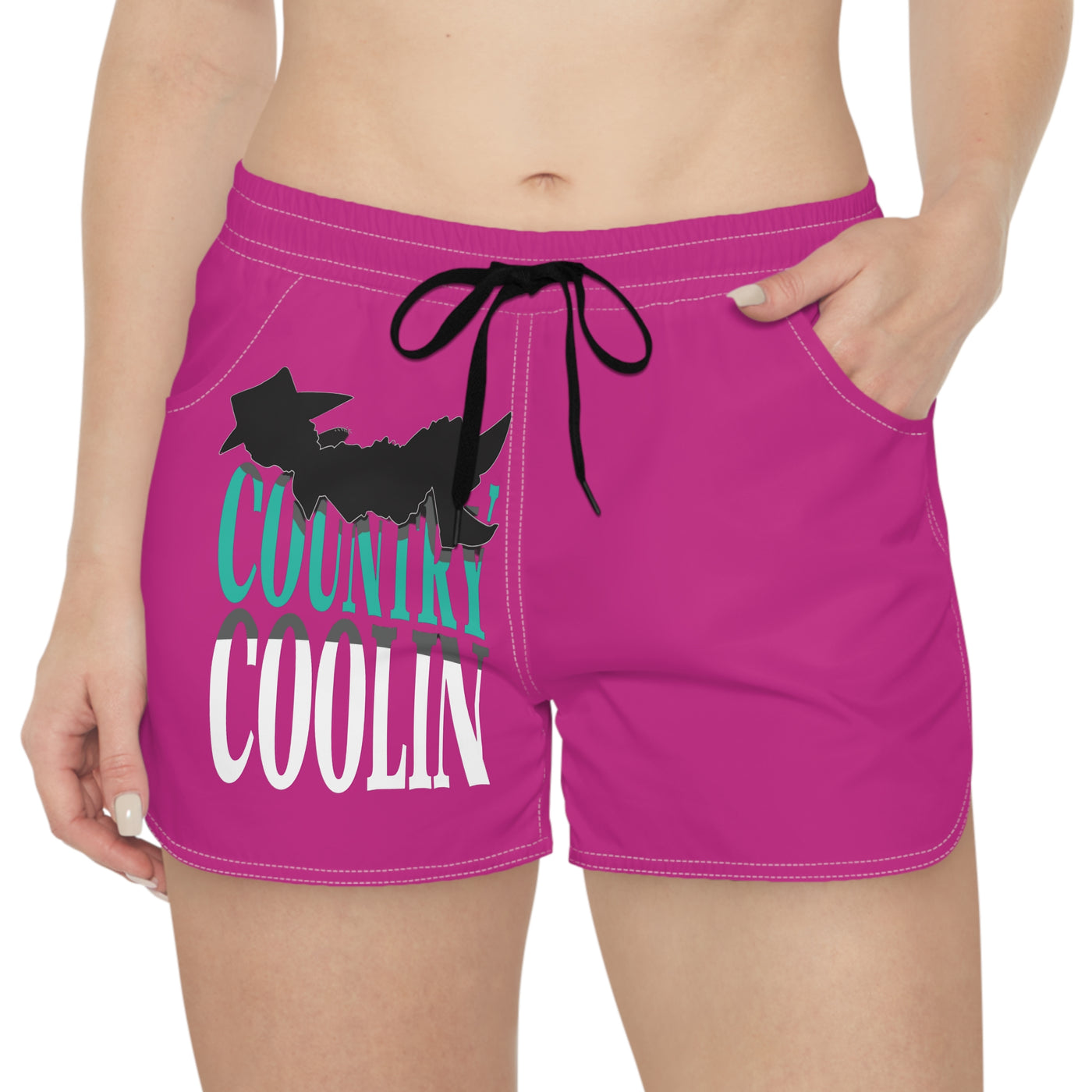 Women's Casual Shorts with Fun Graphic Print, Summer Beach Wear, Holiday Activewear, Trendy Vacation Outfit, Comfortable Leisure Shorts