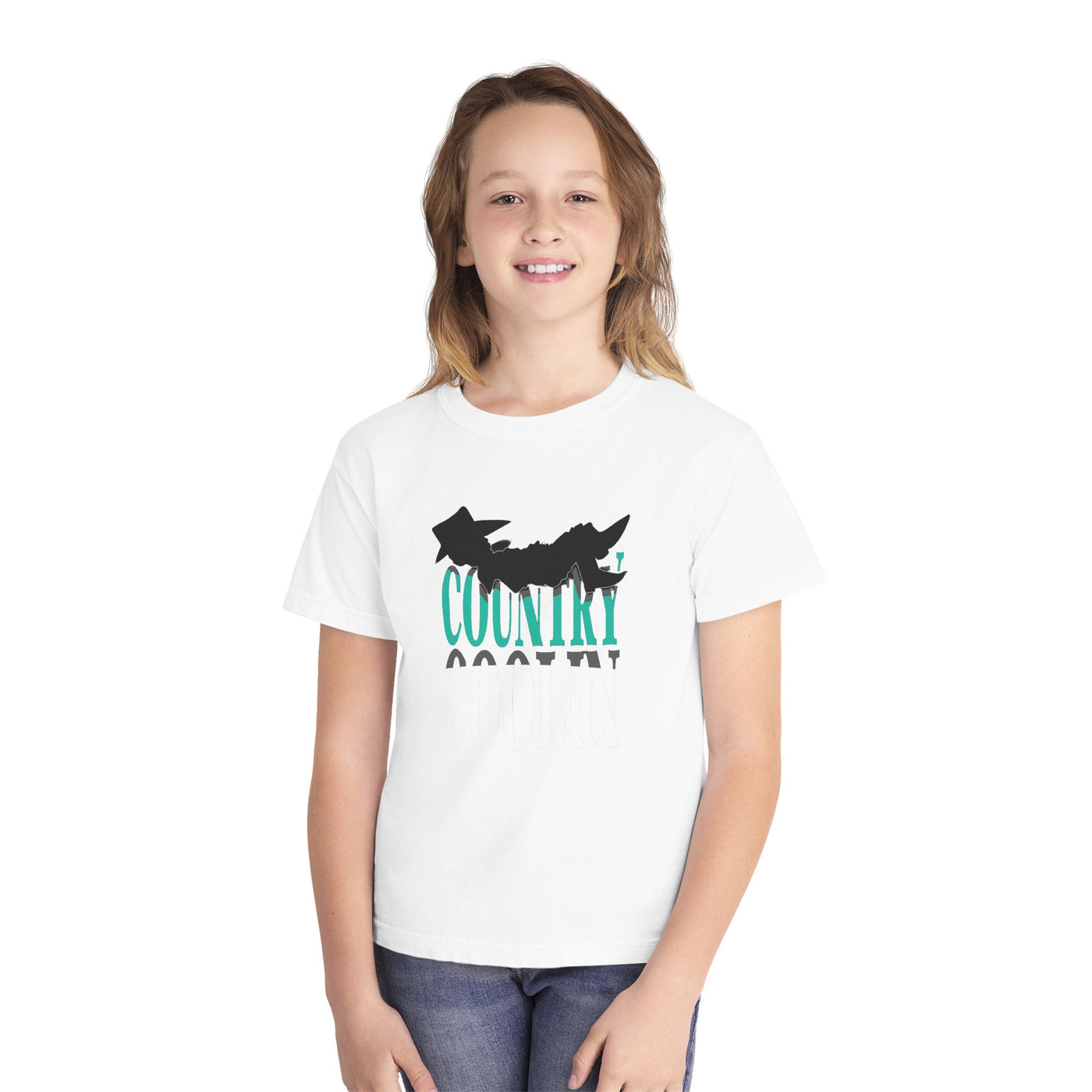 Youth Country Cool Tee - Trendy Graphic Shirt for Youngsters, Perfect for Casual Wear, Gifts, Birthdays, and Festivals