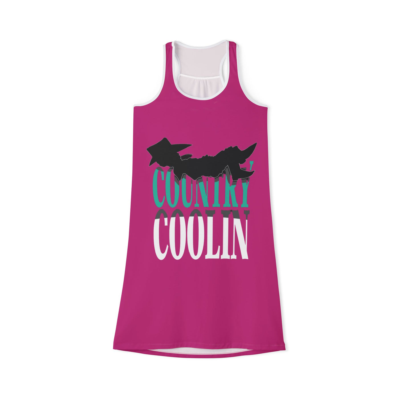 Country Coolin' Women's Racerback Dress | Summer Dress, Festival Outfit, Casual Wear, Vacation Dress, Gift for Her