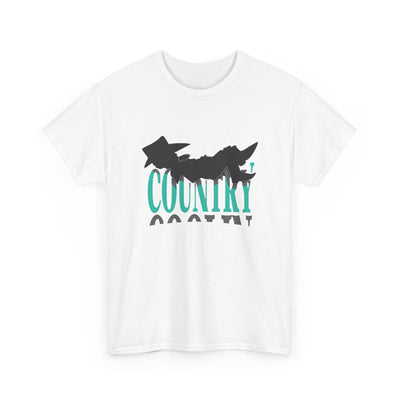Country Vibes Unisex Heavy Cotton Tee - Casual Outfit, Festival Wear, Gift for Friends, Graphic T-Shirt, Trendy Apparel