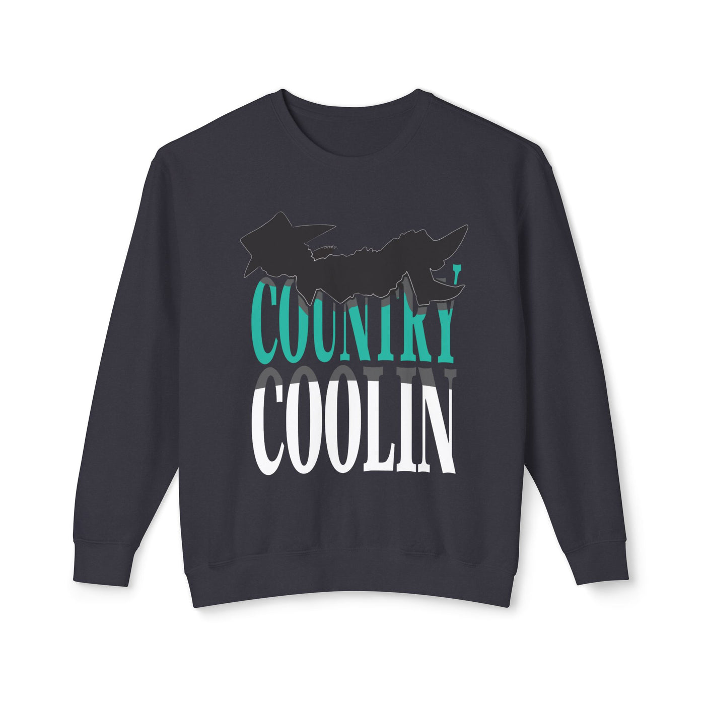 Country Coolin' Unisex Lightweight Crewneck Sweatshirt | Perfect for Music Lovers, Casual Outings, Spring/Fall Fashion, Gifts
