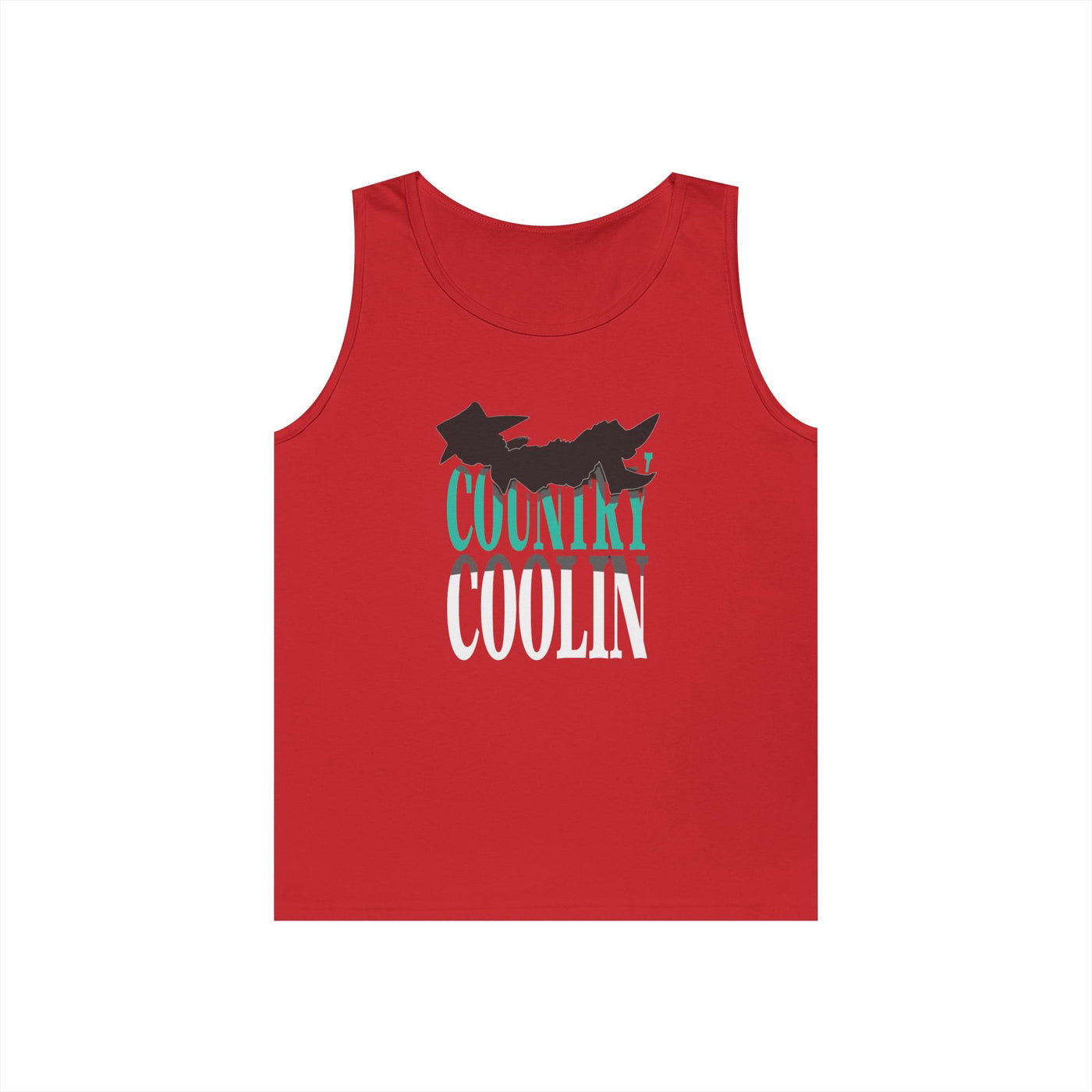Country Cool Unisex Heavy Cotton Tank Top, Summer Apparel, Festival Wear, Gift for Outdoor Lovers, Casual Style