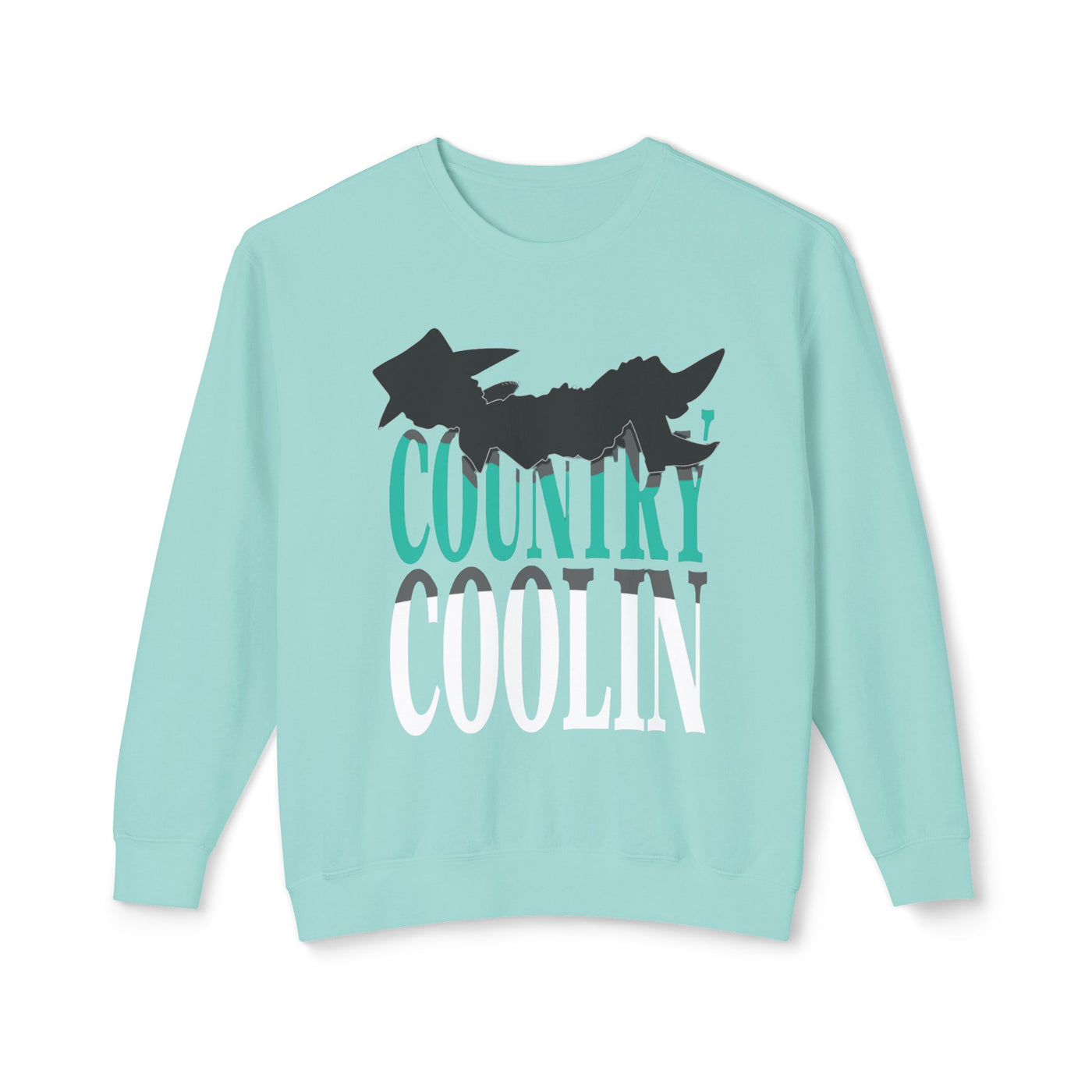 Country Coolin' Unisex Lightweight Crewneck Sweatshirt | Perfect for Music Lovers, Casual Outings, Spring/Fall Fashion, Gifts