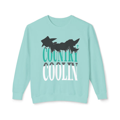 Country Coolin' Unisex Lightweight Crewneck Sweatshirt | Perfect for Music Lovers, Casual Outings, Spring/Fall Fashion, Gifts