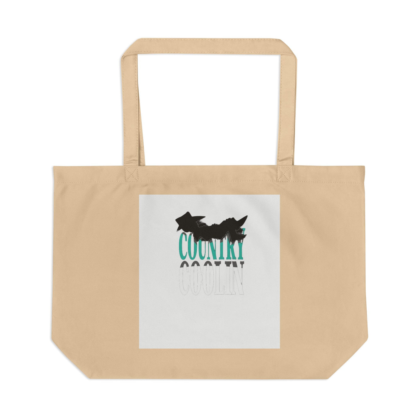 Country Cool Large Eco Tote Bag | Sustainable Shopping Bag, Beach Tote, Outdoor Adventures, Gift for Nature Lovers