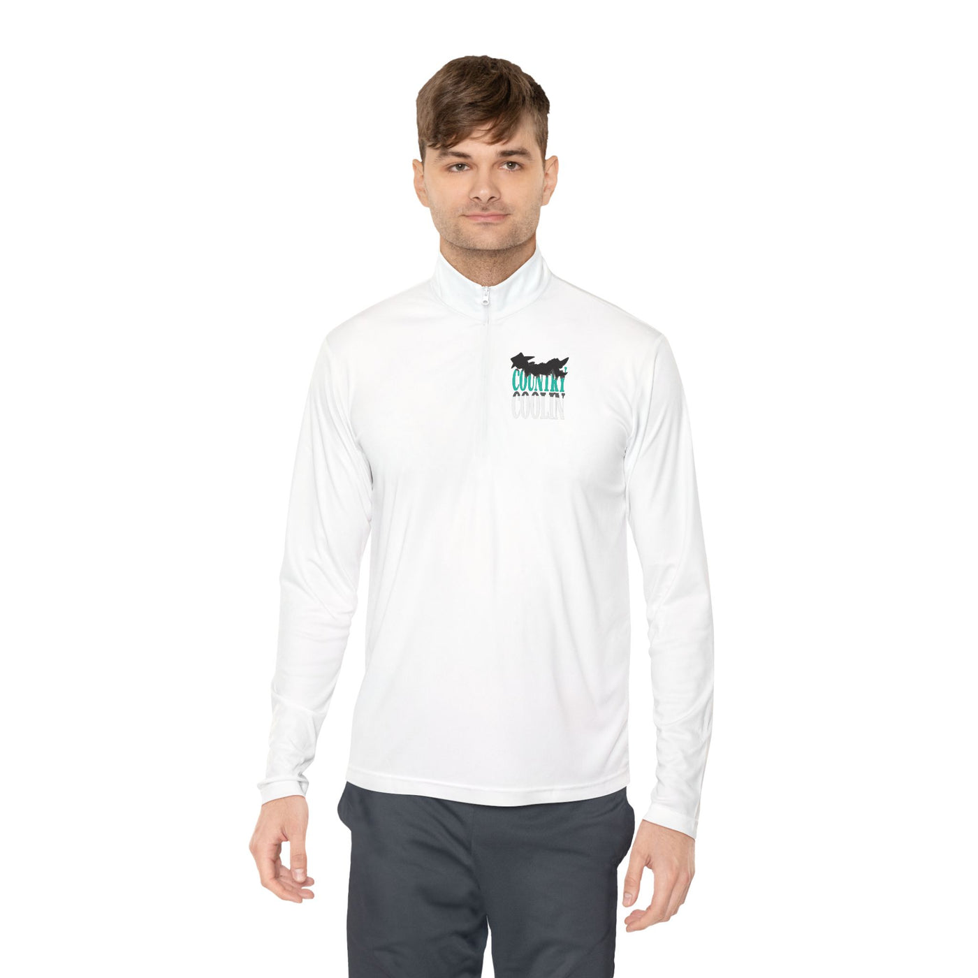 Unisex Quarter-Zip Pullover for Casual Comfort, Ideal for Spring Outings, Cozy Layering, Gift for Active Friends, Sportswear