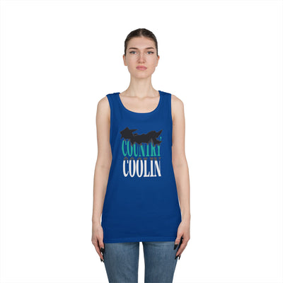 Country Cool Unisex Heavy Cotton Tank Top, Summer Apparel, Festival Wear, Gift for Outdoor Lovers, Casual Style