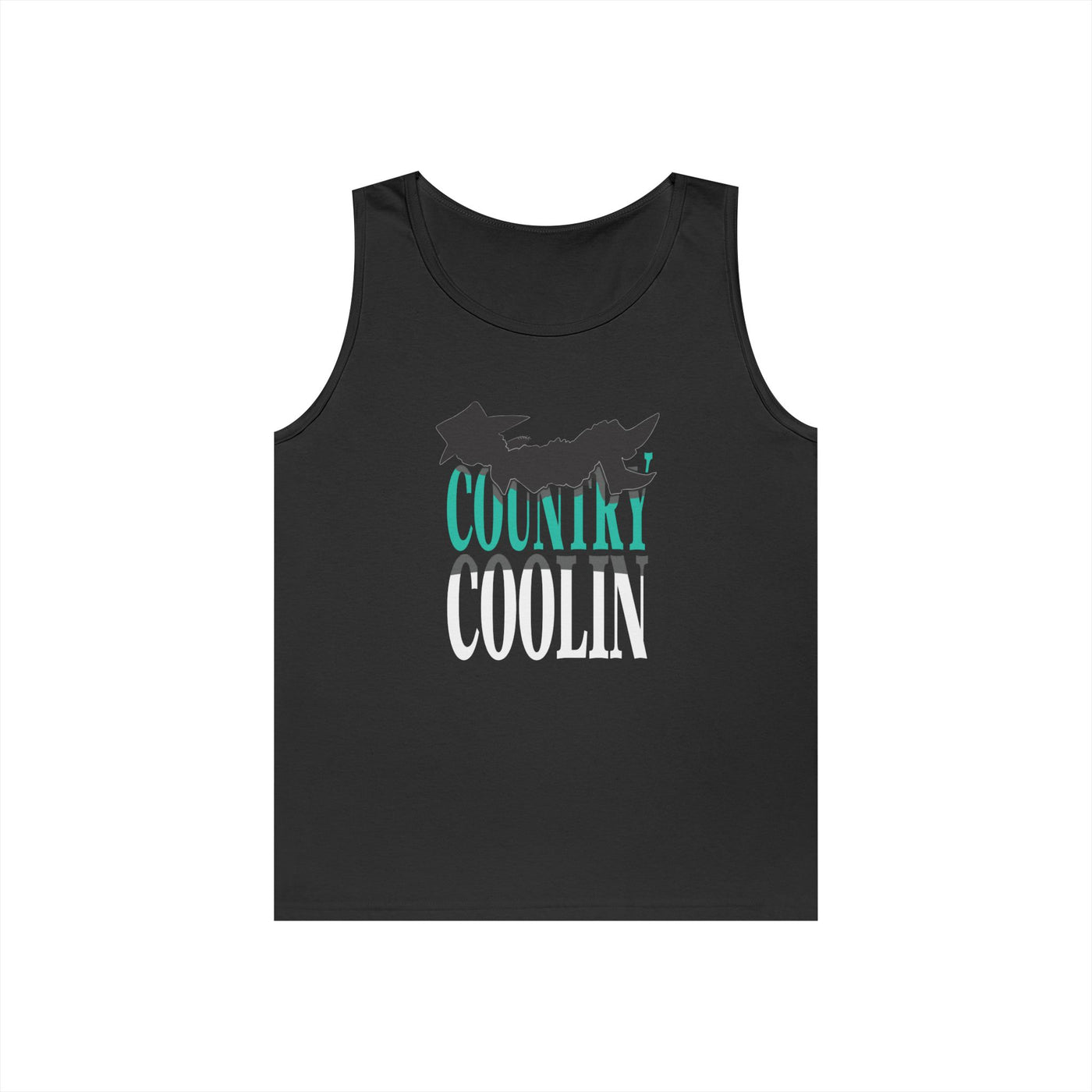 Country Cool Unisex Heavy Cotton Tank Top, Summer Apparel, Festival Wear, Gift for Outdoor Lovers, Casual Style