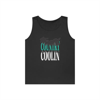 Country Cool Unisex Heavy Cotton Tank Top, Summer Apparel, Festival Wear, Gift for Outdoor Lovers, Casual Style