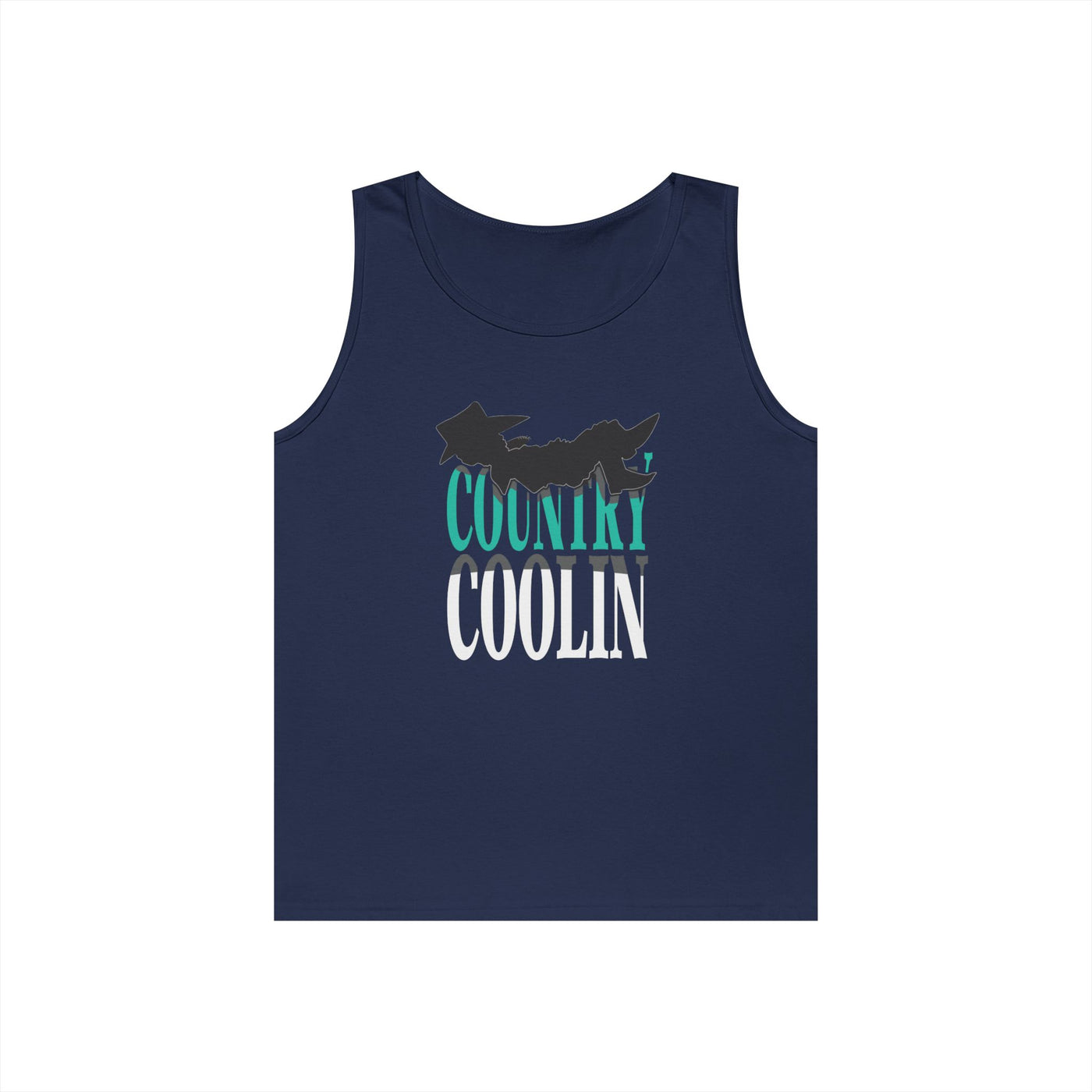 Country Cool Unisex Heavy Cotton Tank Top, Summer Apparel, Festival Wear, Gift for Outdoor Lovers, Casual Style