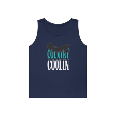 Country Cool Unisex Heavy Cotton Tank Top, Summer Apparel, Festival Wear, Gift for Outdoor Lovers, Casual Style