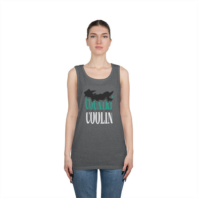 Country Cool Unisex Heavy Cotton Tank Top, Summer Apparel, Festival Wear, Gift for Outdoor Lovers, Casual Style