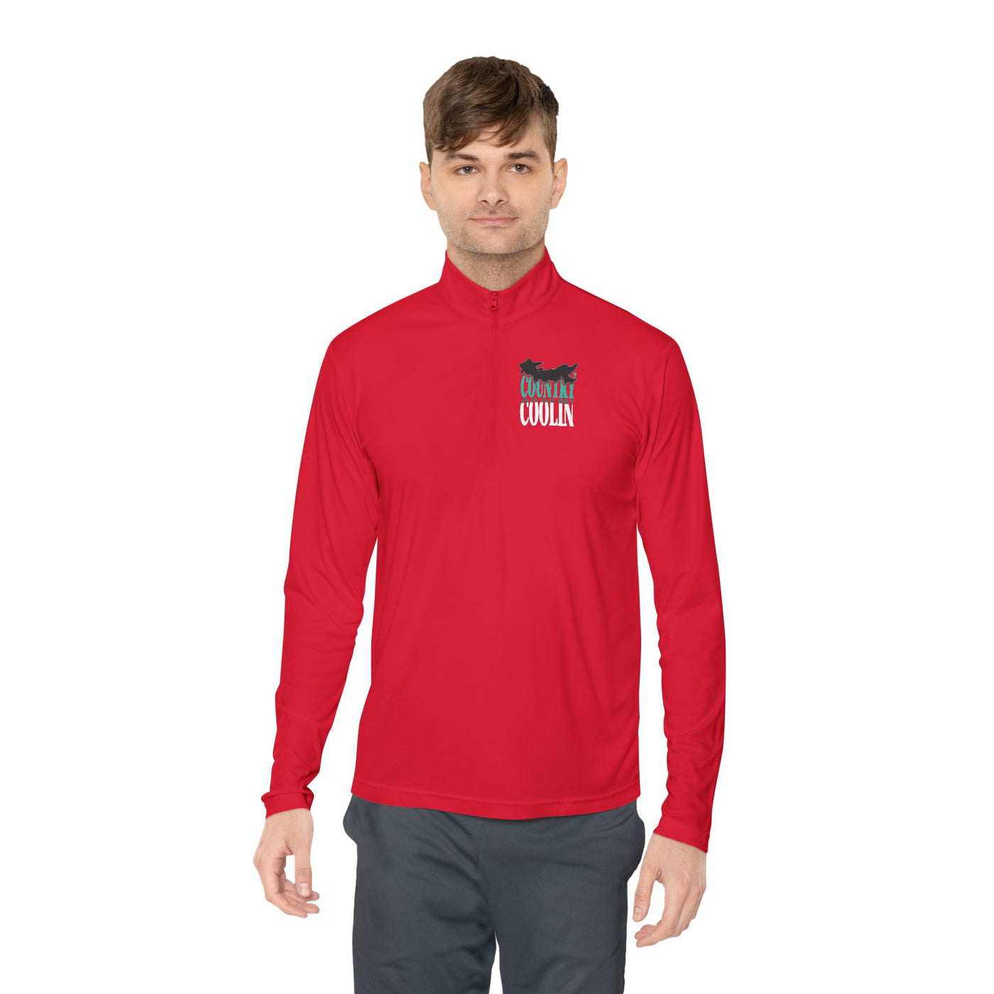 Unisex Quarter-Zip Pullover for Casual Comfort, Ideal for Spring Outings, Cozy Layering, Gift for Active Friends, Sportswear
