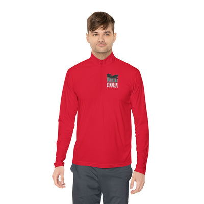 Unisex Quarter-Zip Pullover for Casual Comfort, Ideal for Spring Outings, Cozy Layering, Gift for Active Friends, Sportswear