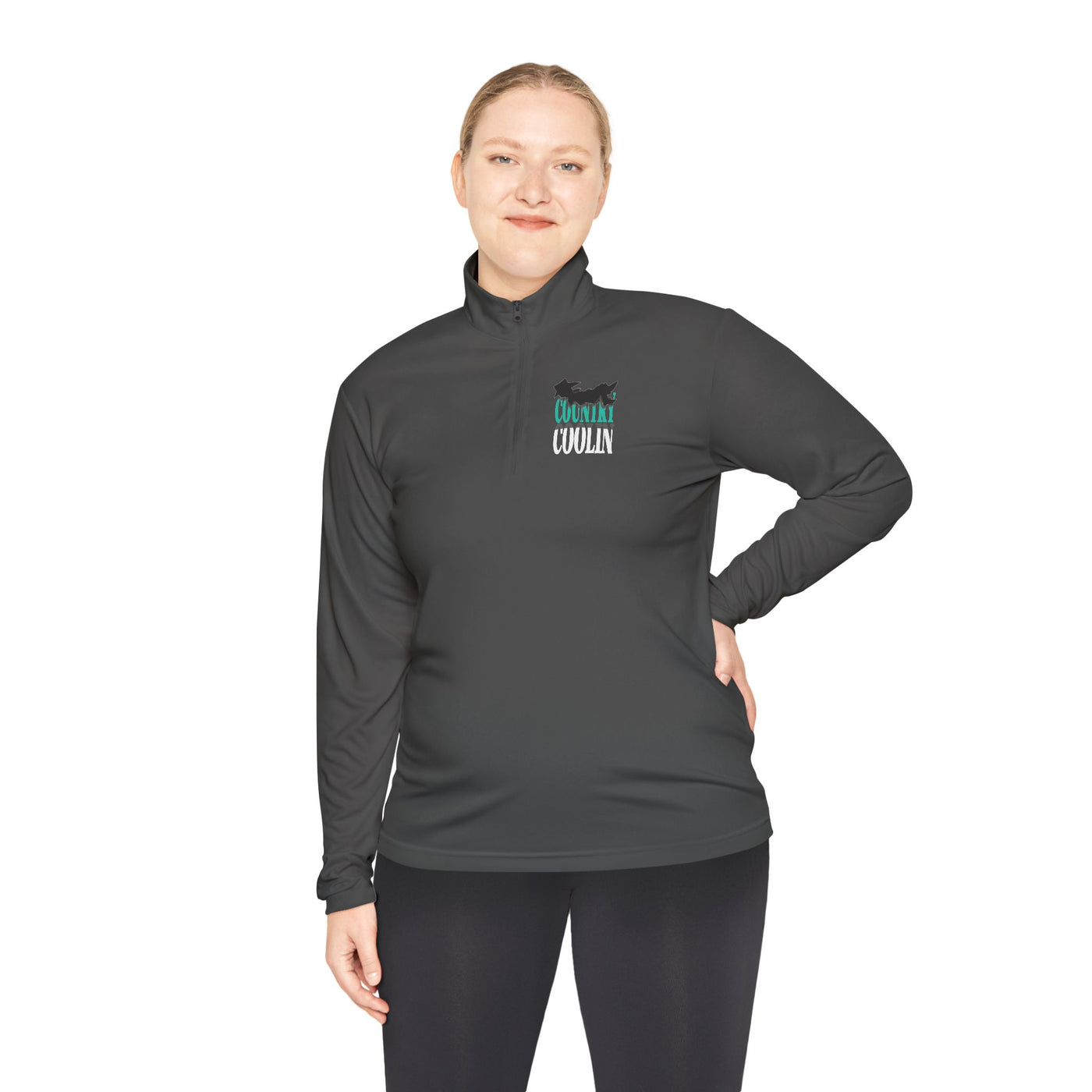 Unisex Quarter-Zip Pullover for Casual Comfort, Ideal for Spring Outings, Cozy Layering, Gift for Active Friends, Sportswear