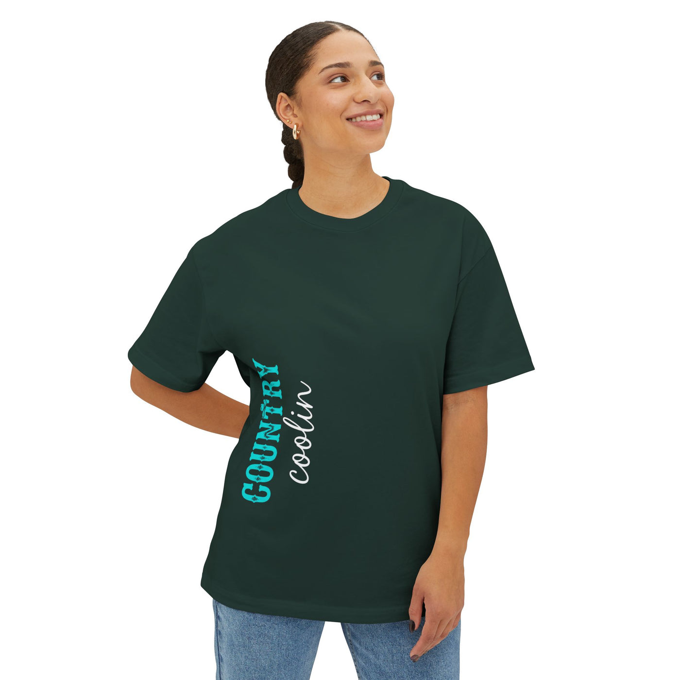 Country Vibe Unisex Oversized Boxy Tee, Casual Streetwear, Gift for Music Lovers, Summer Fashion, Easygoing Style