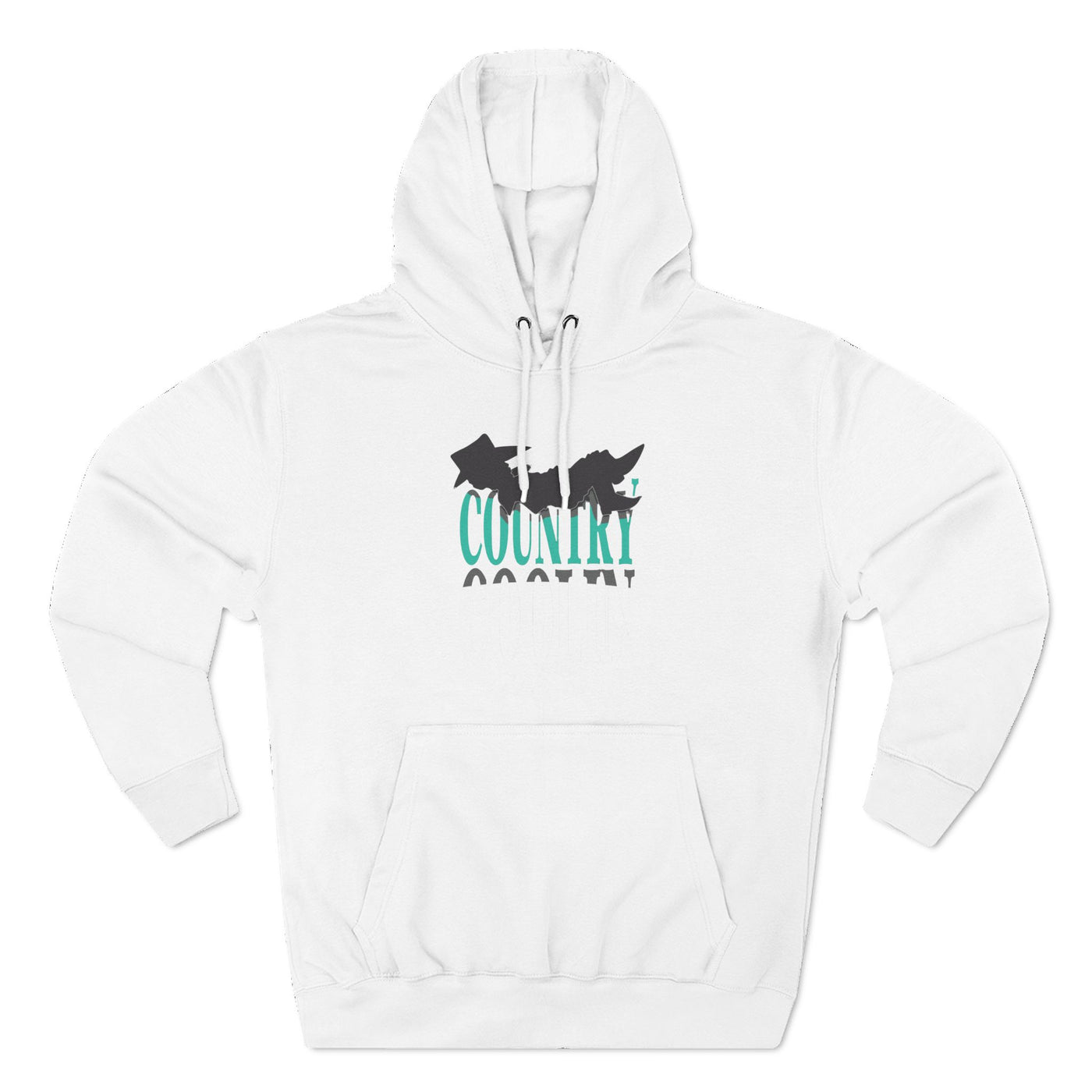 Country Living Three-Panel Fleece Hoodie, Cozy Sweatshirt, Perfect Gift for Farm Lovers, Casual Wear, Holiday Apparel