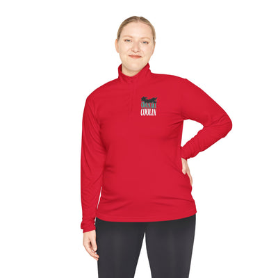 Unisex Quarter-Zip Pullover for Casual Comfort, Ideal for Spring Outings, Cozy Layering, Gift for Active Friends, Sportswear