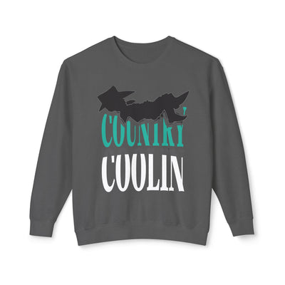 Country Coolin' Unisex Lightweight Crewneck Sweatshirt | Perfect for Music Lovers, Casual Outings, Spring/Fall Fashion, Gifts