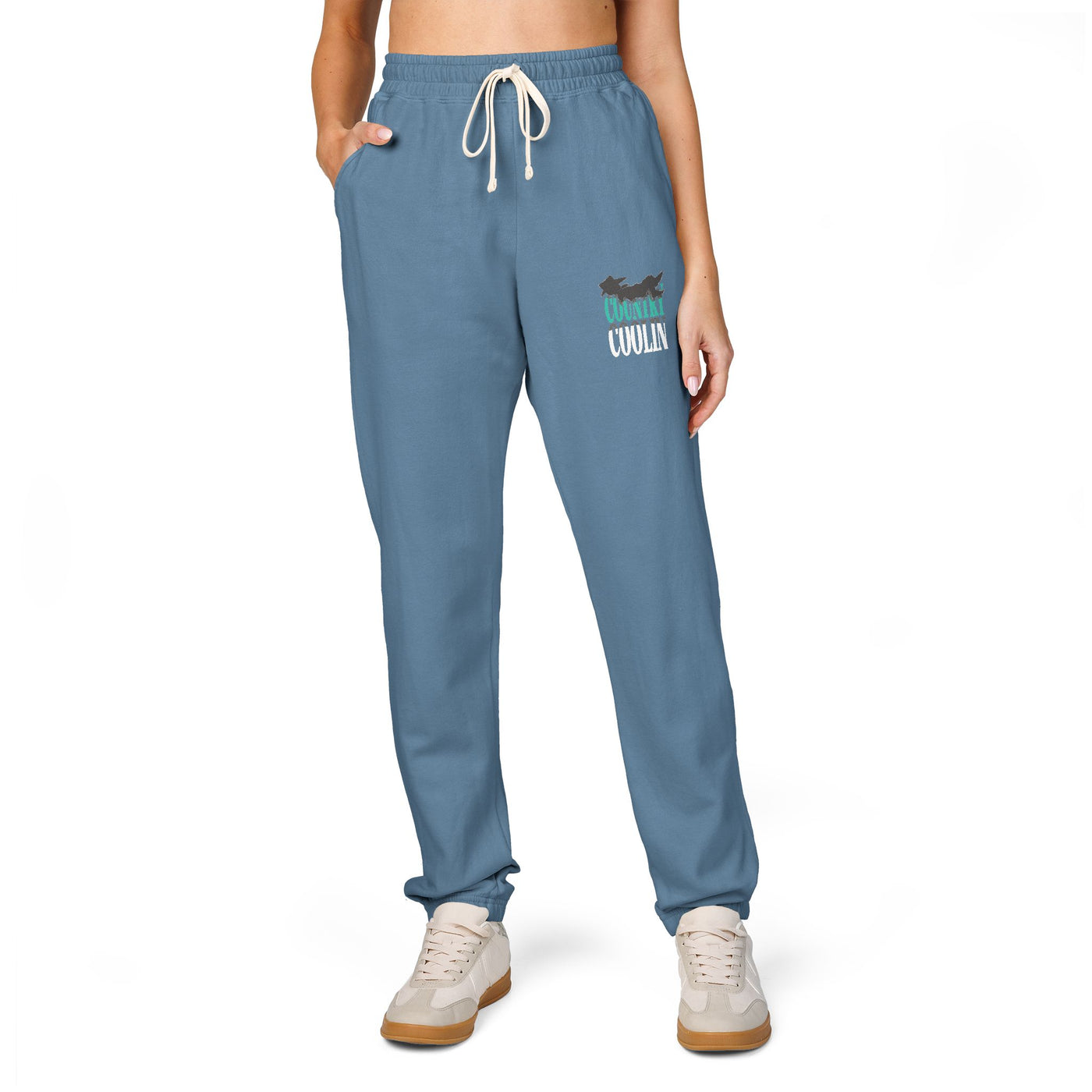 Cozy Garment-Dyed Fleece Sweatpants | Comfortable Lounge Pants for Relaxing | Unisex Travel Sweatpants | Perfect for Gift-Giving