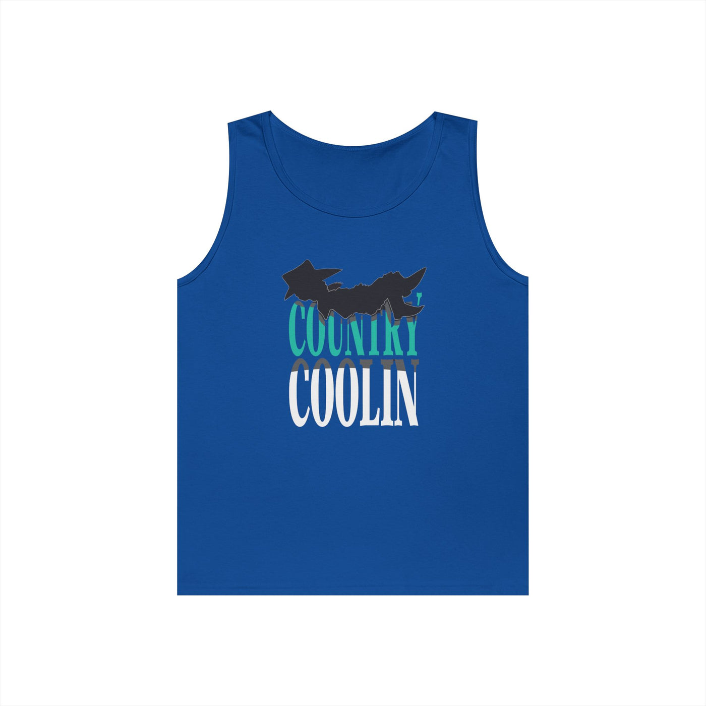 Country Cool Unisex Heavy Cotton Tank Top, Summer Apparel, Festival Wear, Gift for Outdoor Lovers, Casual Style