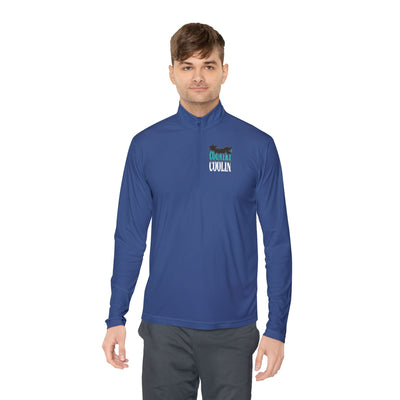 Unisex Quarter-Zip Pullover for Casual Comfort, Ideal for Spring Outings, Cozy Layering, Gift for Active Friends, Sportswear