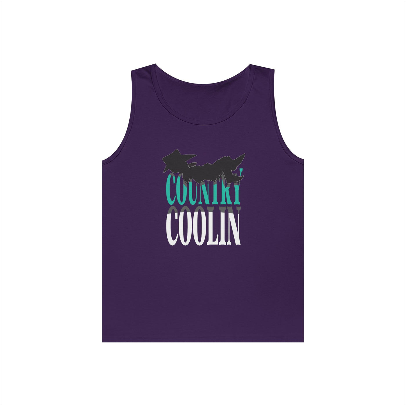 Country Cool Unisex Heavy Cotton Tank Top, Summer Apparel, Festival Wear, Gift for Outdoor Lovers, Casual Style
