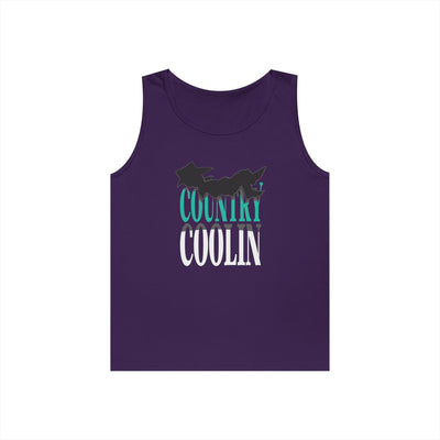 Country Cool Unisex Heavy Cotton Tank Top, Summer Apparel, Festival Wear, Gift for Outdoor Lovers, Casual Style