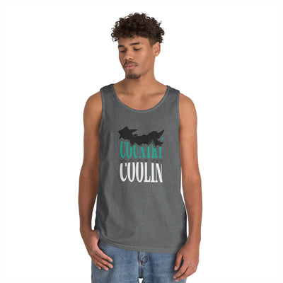 Country Cool Unisex Heavy Cotton Tank Top, Summer Apparel, Festival Wear, Gift for Outdoor Lovers, Casual Style