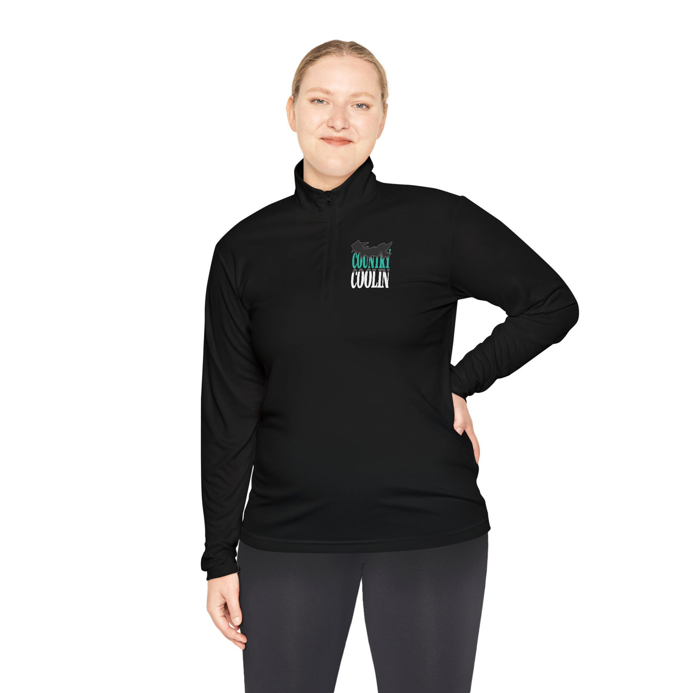 Unisex Quarter-Zip Pullover for Casual Comfort, Ideal for Spring Outings, Cozy Layering, Gift for Active Friends, Sportswear