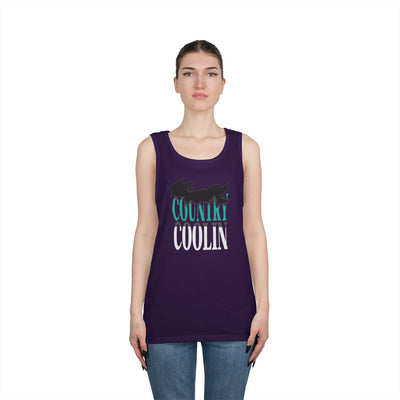 Country Cool Unisex Heavy Cotton Tank Top, Summer Apparel, Festival Wear, Gift for Outdoor Lovers, Casual Style