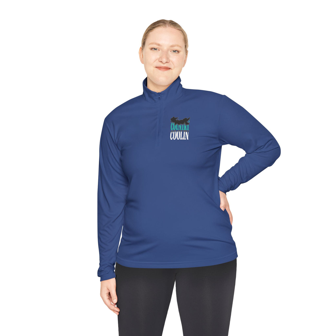 Unisex Quarter-Zip Pullover for Casual Comfort, Ideal for Spring Outings, Cozy Layering, Gift for Active Friends, Sportswear