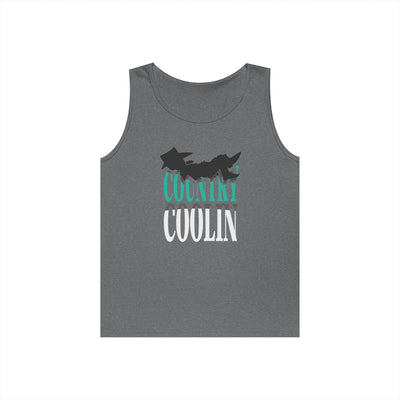 Country Cool Unisex Heavy Cotton Tank Top, Summer Apparel, Festival Wear, Gift for Outdoor Lovers, Casual Style