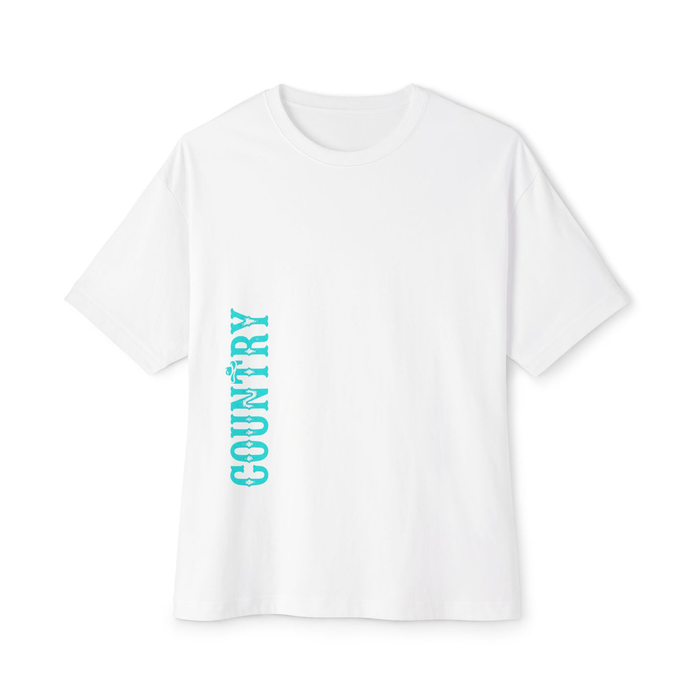 Country Vibe Unisex Oversized Boxy Tee, Casual Streetwear, Gift for Music Lovers, Summer Fashion, Easygoing Style