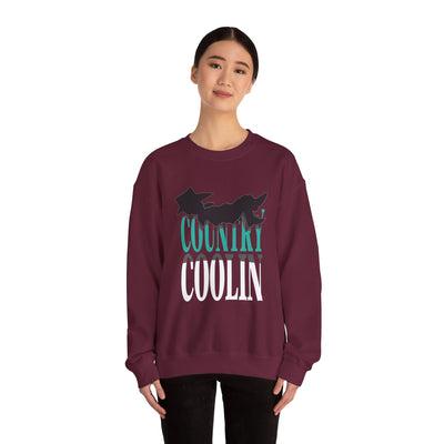 Country Cool Vibe Unisex Heavy Blend Crewneck Sweatshirt, Casual Wear, Everyday Comfort, Gift for Friends, Trendy Apparel